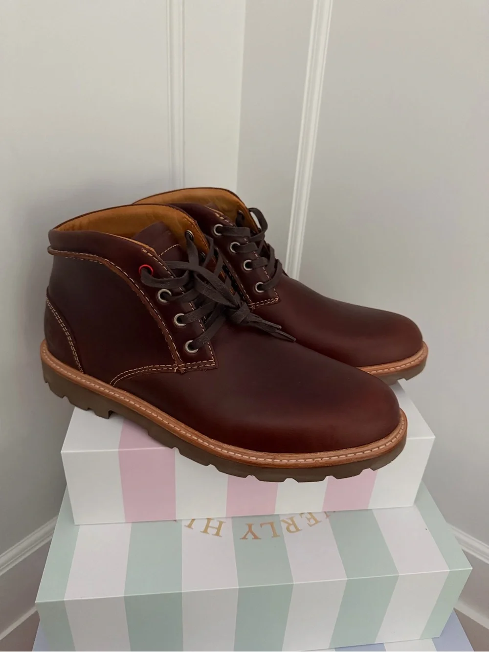 NWOT Boston Boot Co. Brown Leather Boots – Men’s 10.5
